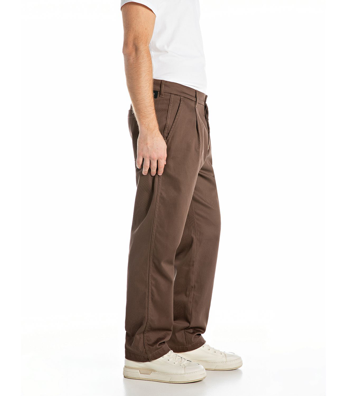 リラックスレギュラーフィットコットンツイルパンツ 詳細画像 ブラウン 3